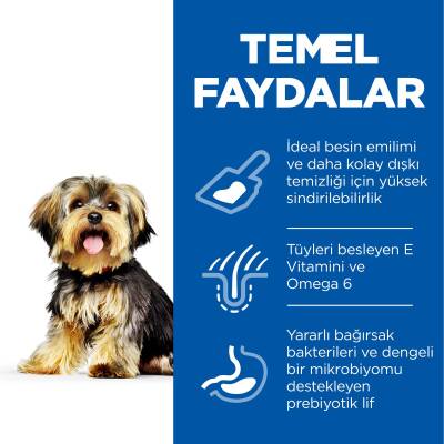 Hill's SCIENCE PLAN Hassas Mide & Deri Yetişkin Küçük ve Mini Irk Tavuklu Köpek Maması 1,5 kg - 3
