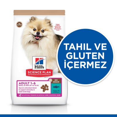 Hill's SCIENCE PLAN Tahılsız Ton Balıklı Mini Yetişkin Köpek Maması 1,5 kg - 4