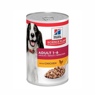 Hill's SCIENCE PLAN Tavuk Etli Orta Irk Yetişkin Köpek Konservesi 370 Gr - 1