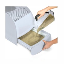 Imac Frıda Üstten Girişli Çekmeceli Kedi Tuvaleti Bej 56x40x43,5 Cm - 2