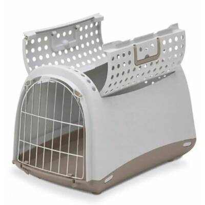 Imac Linus Cabrio Üstü Açılabilen Gri Kedi Taşıma Çantası 50 X 32 X 34,5 cm - 1