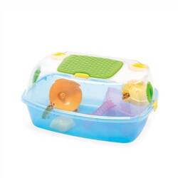 Imac Yo-yo Plus Plastik Hamster Kafesi Mavi 54x39x27 cm - Imac