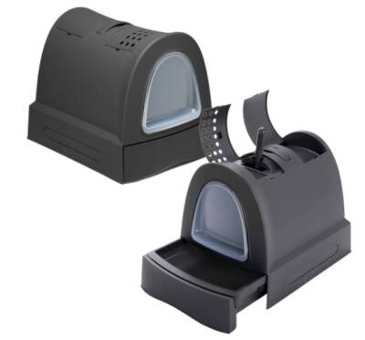 Imac Zuma Antrasit Çekmeceli Kapalı Kedi Tuvaleti 40 X 42,5 X 56 cm - 1