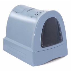 Imac Zuma Gri Çekmeceli Kapalı Kedi Tuvaleti 40 X 42,5 X 56 cm - Imac