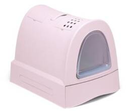 Imac Zuma Pembe Çekmeceli Kapalı Kedi Tuvaleti 40 X 42,5 X 56 cm - Imac