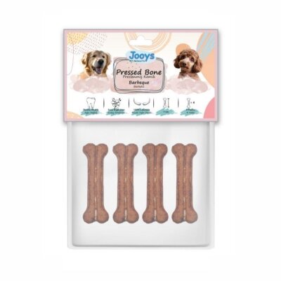 Jooys Barbekü Soslu Pres Köpek Ödül Kemiği 7 cm 4'lü