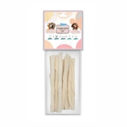 Jooys Beyaz Burgu Çubuk Köpek Ödül Kemiği 12'li - Jooys