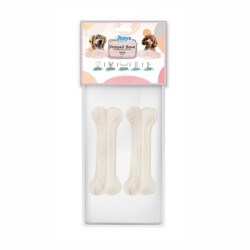 Jooys Beyaz Pres Köpek Ödül Kemiği 12 cm 2'li - Jooys