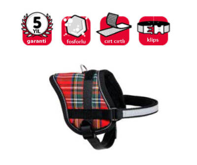 Karlie Reflektörlü Göğüs Tasması S 36-46 cm Kırm. Beyaz - 1