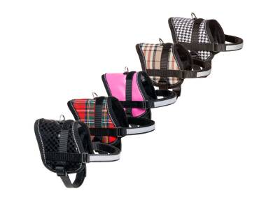 Karlie Reflektörlü Göğüs Tasması XS 26-35 cm Siy. Beyaz - 1