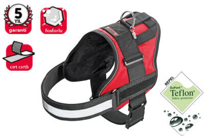 Karlie Teflon Ref. İsimli. Göğüs Tasması XS 44-50 cm Kırm. - 1