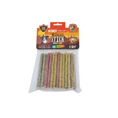 Kiki Excellent İnce Munchy Sığır Derisinden Çubuk Kemik Köpek Ödülü 50'li