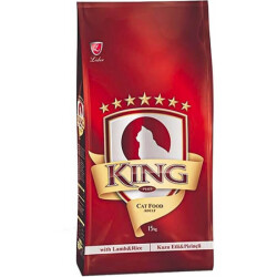 King Kedi Maması Kuzu Etli Pirinçli 15 kg - King