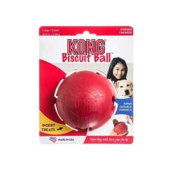 Kong Biscuit Ball Top Şeklinde Köpek Oyuncağı L - Kong
