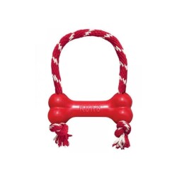 Kong Goodie Bone Kemik Şeklinde İp Sallantılı Çok Amaçlı Köpek Oyuncağı XS - 2