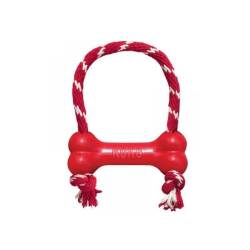 Kong Goodie Bone Kemik Şeklinde İp Sallantılı Çok Amaçlı Köpek Oyuncağı XS - 2