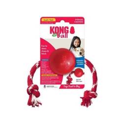 Kong İp Sallantılı Top Köpek Oyuncağı S - Kong