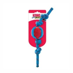 Kong Jaxx Brights Sandviç Şeklinde İp Uzantılı Köpek Oyuncağı M - Kong