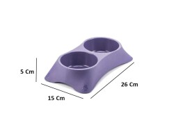 Kyane Lux İkili Kedi ve Köpek Mama Su Kabı - Kyane