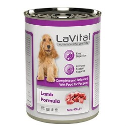 LaVital Bağışıklık Sistemi Destekleyici Kuzulu Yavru Köpek Konservesi 400 gr - LaVital