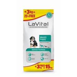 LaVital Somonlu Büyük Irk Yavru Köpek Maması 15 kg - LaVital