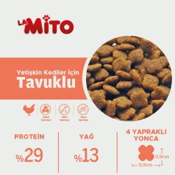 LaMito Tavuklu Yetişkin Kedi Maması 1 kg - 4