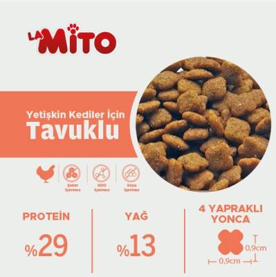 LaMito Tavuklu Yetişkin Kedi Maması 1 kg - 4
