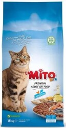 LaMito Mix Adult Cat Tavuklu ve Balıklı Renkli Taneli Yetişkin Kedi Maması 15 kg - 1
