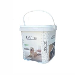 LaVital Kedi ve Köpekler için Mama Saklama Kova 4 Kg Kapasiteli - LaVital