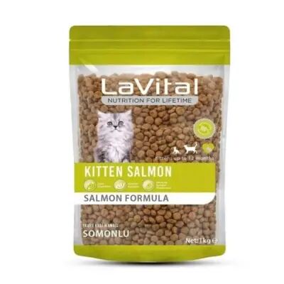 LaVital Kitten Somonlu Yavru Kedi Maması 1 Kg