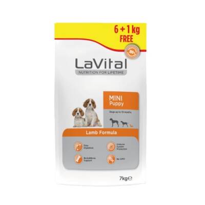 LaVital Kuzulu Küçük Irk Yavru Köpek Maması 6+1 kg - 1