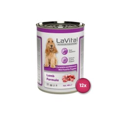 LaVital Puppy Kuzulu Bağışıklık Sistemi Destekleyici Yavru Köpek Konservesi 400 gr X 12 Adet - LaVital