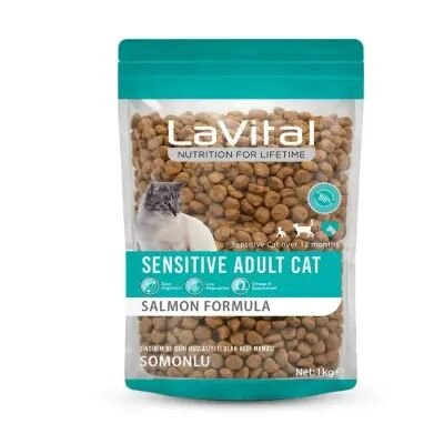 Lavital Sensitive Adult Somonlu Yetişkin Kedi Maması 1 Kg