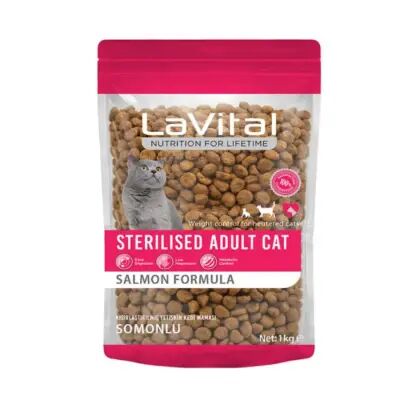 LaVital Sterilised Kısırlaştırılmış Somonlu Yetişkin Kedi Maması 1 Kg