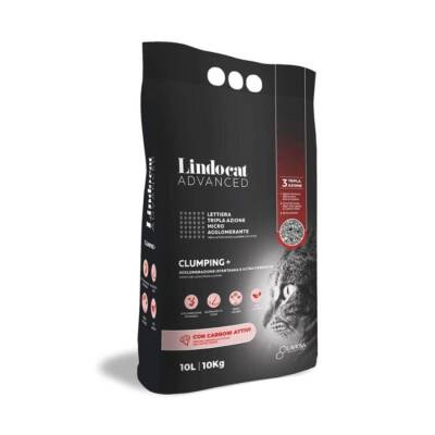 Lindocat Advanced Aktif Karbonlu Ekstra Topaklanan Bentonit Kedi Kumu 10 Lt - 1