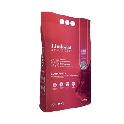 Lindocat Advanced Aktif Karbonlu Ekstra Topaklanan Kokusuz Bentonit Kedi Kumu 10 Lt - 1