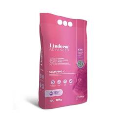 Lindocat Advanced Bebek Pudralı Ekstra Güçlü Topaklanan Gri Kedi Kumu 10 Lt - Lindocat