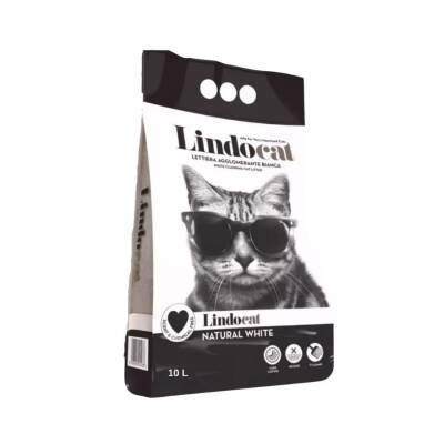 Lindocat Natural Kokusuz Topaklanan Kalın Taneli Bentonit Kedi Kumu 10 Lt - 1