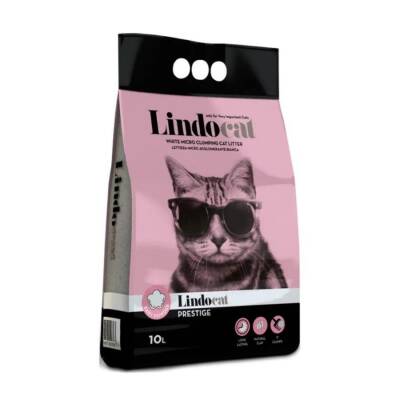 Lindocat Prestige Bebek Pudra Kokulu Topaklanan İnce Taneli Bentonit Kedi Kumu 10 Lt - 1
