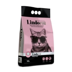 Lindocat Prestige Bebek Pudra Kokulu Topaklanan İnce Taneli Bentonit Kedi Kumu 10 Lt - Lindocat