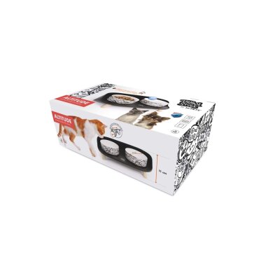 M-Pets Altitude Urban Style Kedi ve Köpekler İçin İkili Mama Kabı Standı 450 Ml