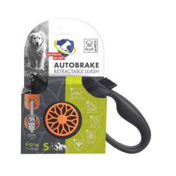 M-Pets Autobreake Turuncu Otomatik Şerit Köpek Gezdirme Tasması 5 Mt S - M-Pets