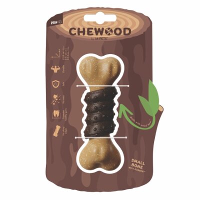 M-Pets Chewood Kemik Kauçuk Köpek Oyuncağı Small 3,9x5,1x5,8 Cm