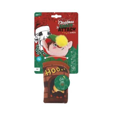 M-Pets Christmas Elf Ödül Hazneli Peluş Köpek Oyuncağı - 1