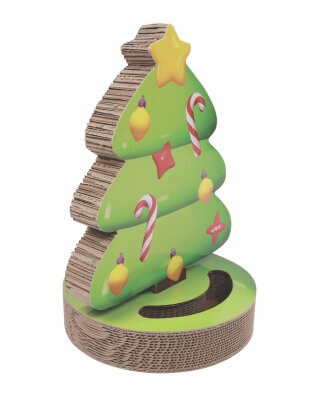 M-Pets Christmas Noel Ağacı Kedi Tırmalama Kartonu