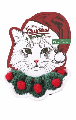 M-Pets Christmas Yeşil Kedi Kolyesi