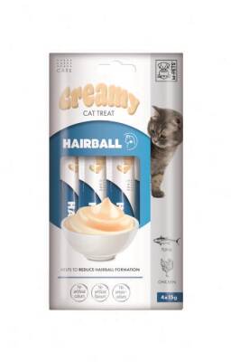 M-Pets Creamy Hairball Tavuklu ve Tuna Balıklı Kedi Ödülü 4x15 Gr - 1