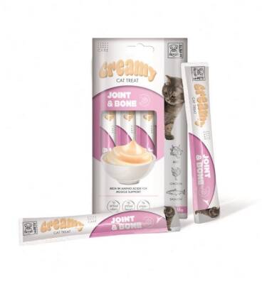 M-Pets Creamy Joint Bone Tavuklu Sığırlı ve Somonlu Kedi Ödülü 4x15 Gr - 2