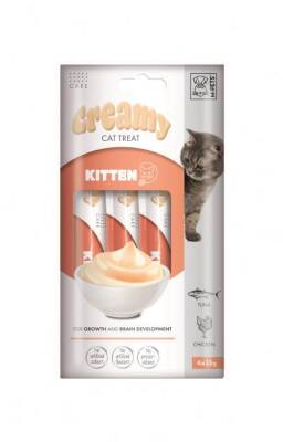 M-Pets Creamy Kitten Tavuklu ve Tuna Balıklı Yavru Kedi Ödülü 4x15 Gr - 1