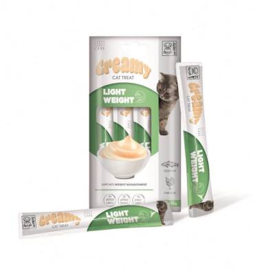M-Pets Creamy Light Weight Tavuklu ve Morina Balıklı Kedi Ödülü 4x15 Gr - 2